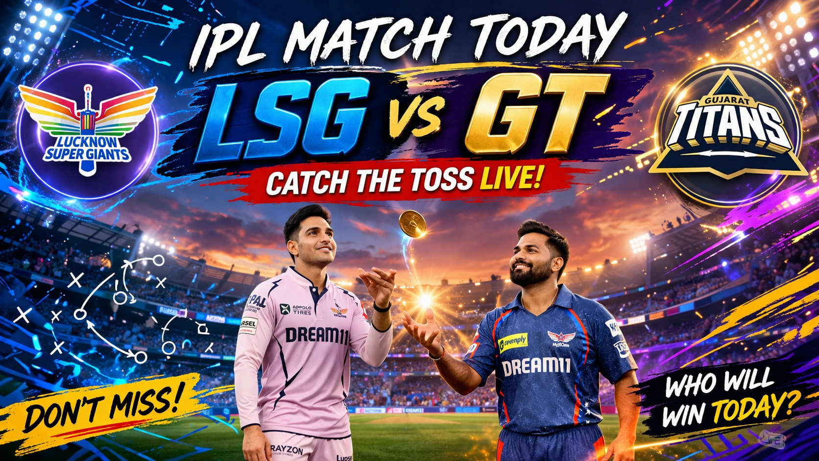LSG vs GT Match Prediction IPL 2026: Pitch Report, Playing XI & Winner Prediction